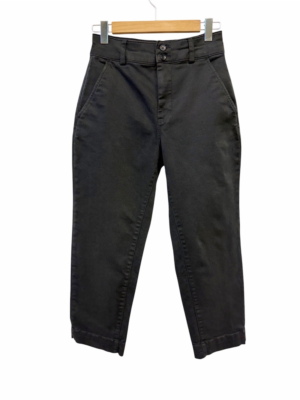 Everlane Organic Cotton Wide-Leg Pants Black Size 4